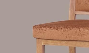 PU Leather Wood Like 5 Star Hotel Luxury Dining Chair