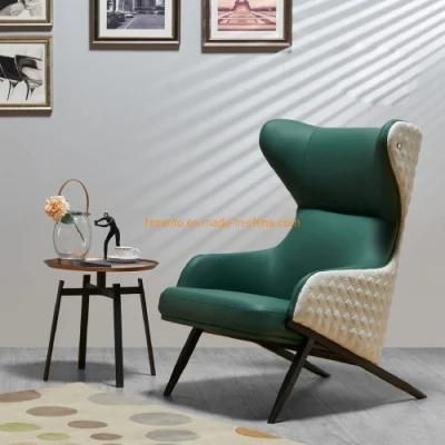 Modern Luxury Comfortable Living Room Leather Fabric Leisure Chair
