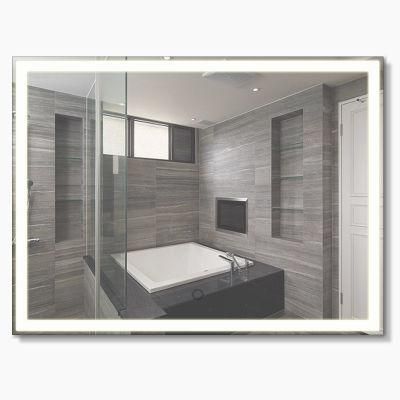 Hotel Restroom Long Rectangle Smart Makeup Mirror Frameless Design