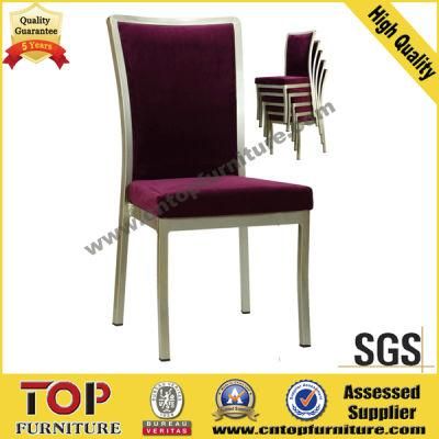 Classy Aluminum Imitated Wood Dining Chair