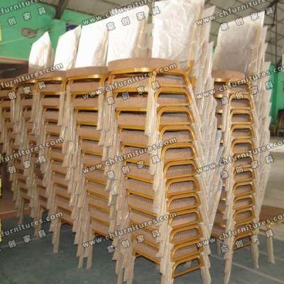 Stacking Aluminum Chairs in A Line (YC-ZL22-09)