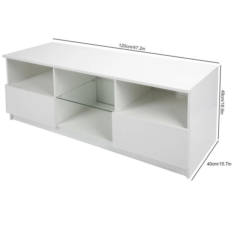 Modern White TV Cabinet Made of Wood