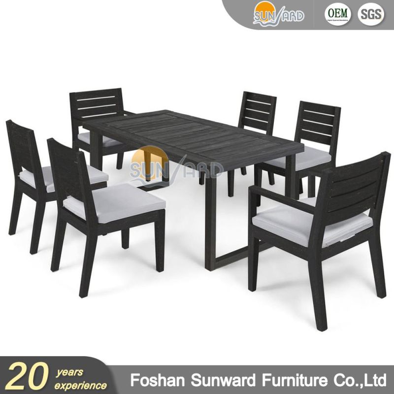 Square Small Gathering Outdoor Bistro Dining Table Set Terrace Balcony Garden Furniture