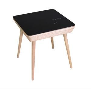 Modern Intelligent Leisure Wooden Home Hotel Office Furniture Table with Bluetooth Speaker and Wireless Charger