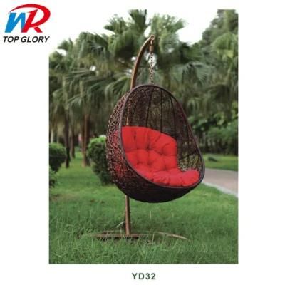 Wholesale Modern Hotel Garden Leisure Chair Home Rattan Baby Bouncers Garden Wicker Relax Swing Hanging Chair