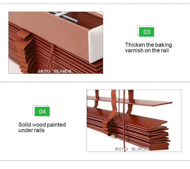 Elegant Hot Sale Best Quality Home Decor Horizontal Wooden Venetian Blinds