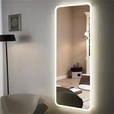 Jinghu Popular Design Wall Mounted Framed LED Lighted Backlit Dressing Mirror
