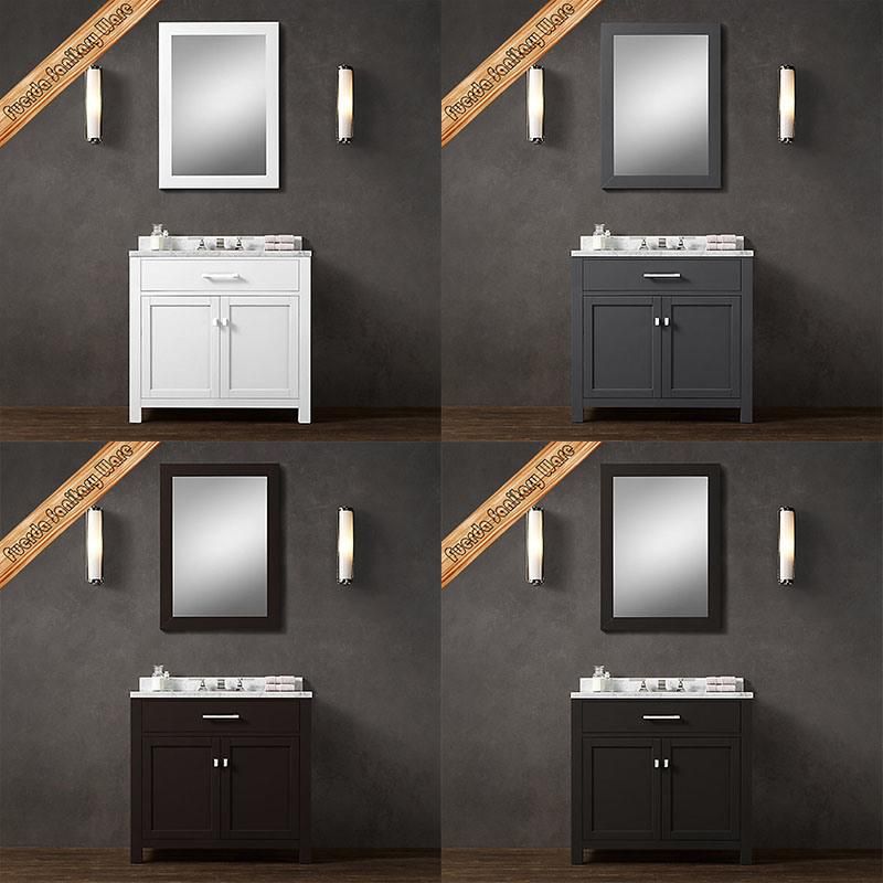 Fed-1986 72 Inch Best Selling Double Sinks White Finishing Modern Bathroom Furniture