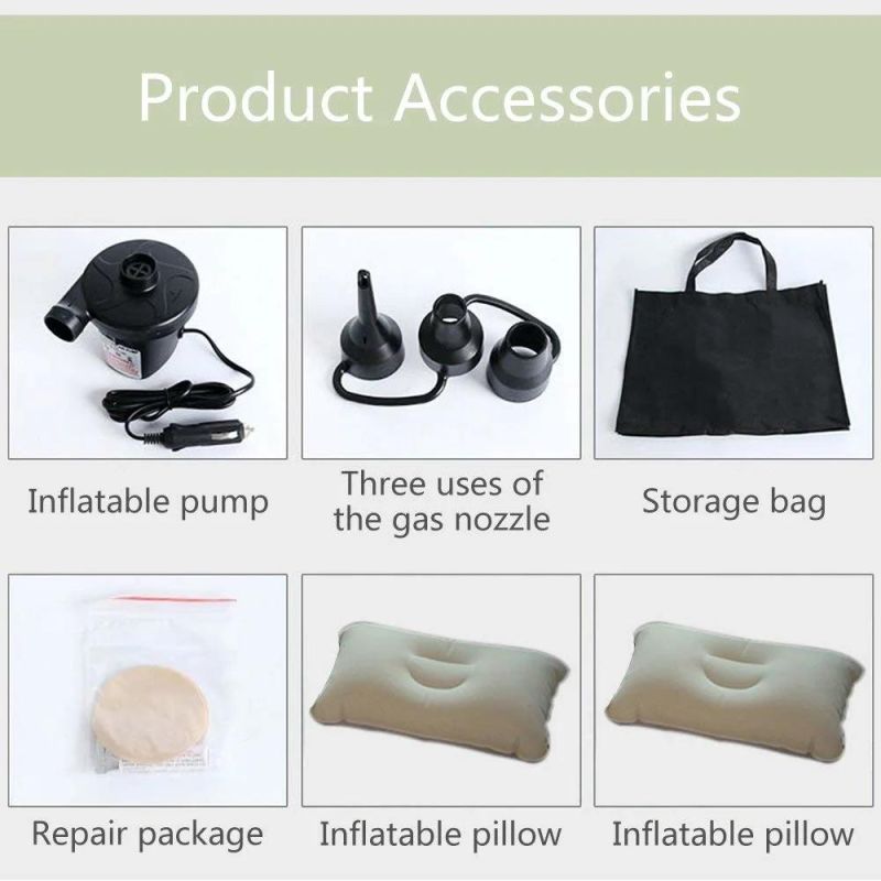 Inflatable Car Air Mattress for Travelling with Pump