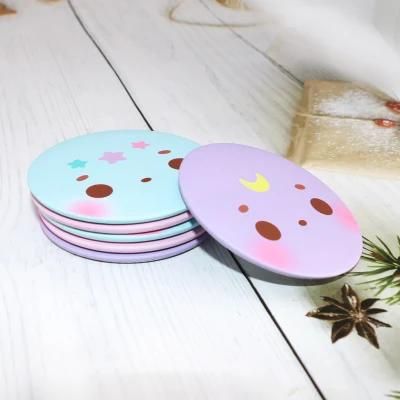 Custom Made Tin Plate Mirror / Round Tinplate Pocket Cosmetic Make up Small Hand Round Mirror