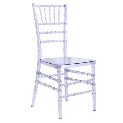 Cheap Resin Crystal Polycarbonate Chiavari Chair for Wedding and Event