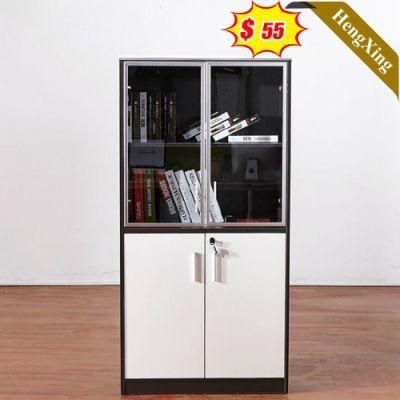 Make in China Wholesale MDF Wooden Office School Furniture Multi-Function Black Mixed White Color Storage File Cabinet
