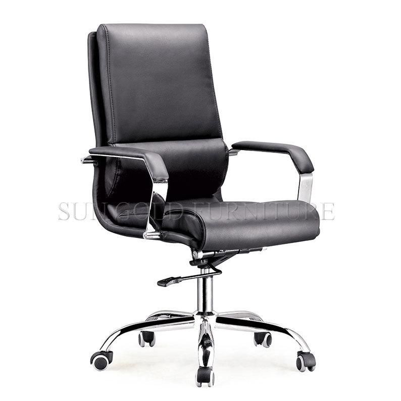 Top Grade Black CEO Working Swivel Leather Chair (SZ-OC141)