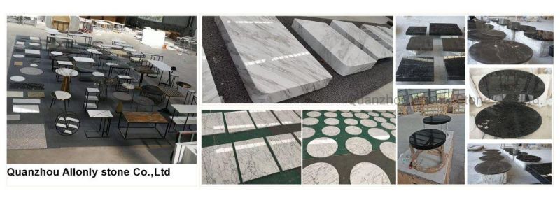 Modern Bedroom Natural Marble Pedestal Display Stone Side Tables