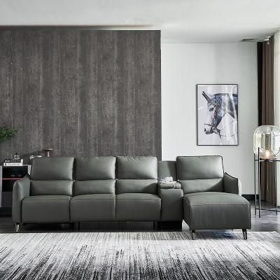 High-End Italian Luxury Modern Contemporary Reclining Leather Sofa