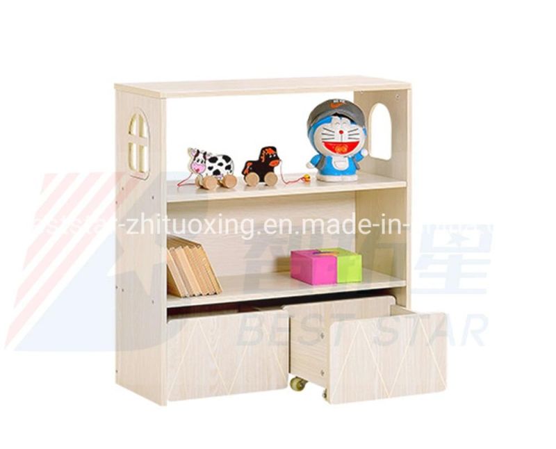Hot Sales Playroom Furniture Wooden Daycare Display Cabinet, Kids Room Cabinet Children Toy Storage Cabinet, Kindergarten and Preschool Furniture Cabinet