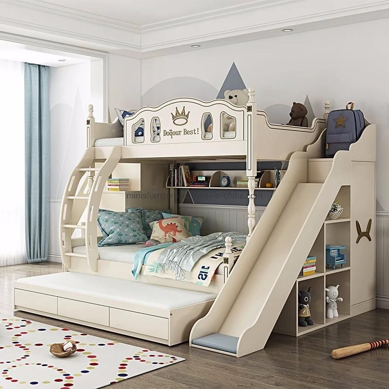 (MN-MB82) Modern Bedroom Slide Kid Bunk Bed