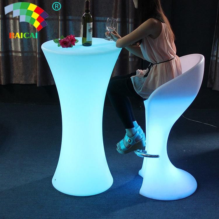 LED Illuminated Furniture Rechargeable LED Table for Wedding /Events/Party