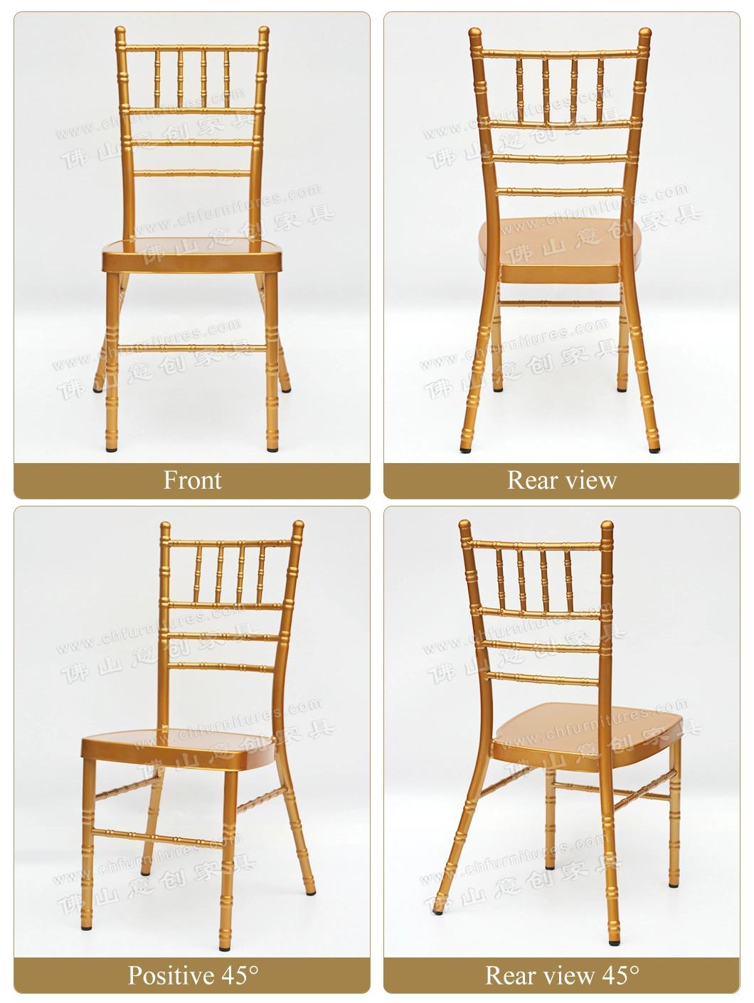 Yc-A389 Metal Event Wedding Chiavari Chair with Cushion