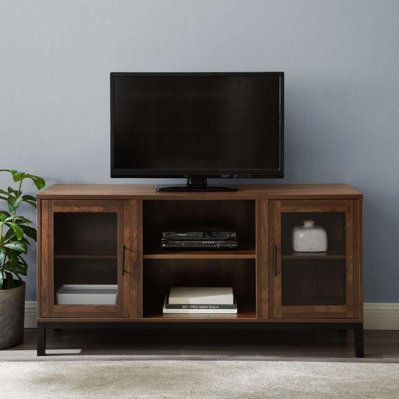 TV Stand with Open Storage for Tv′s up to 58" Flat Screen Living Room Storage Entertainment