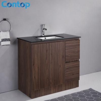 High Grade Wood Grain Bathroom Vanity Practical Floor-Standing Bathroom Vanity
