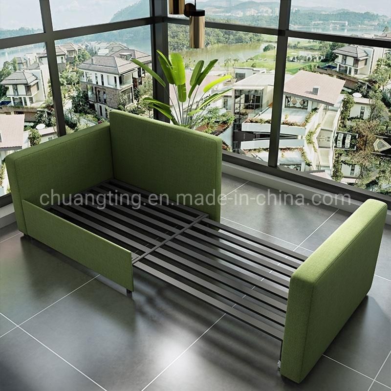 Foshan Modern Design Hotel Accompany Single Fabric Living Room Sofa Bed