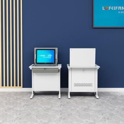 Classroom Furniture Computer Desk with Flip Down Keyboard Drawer