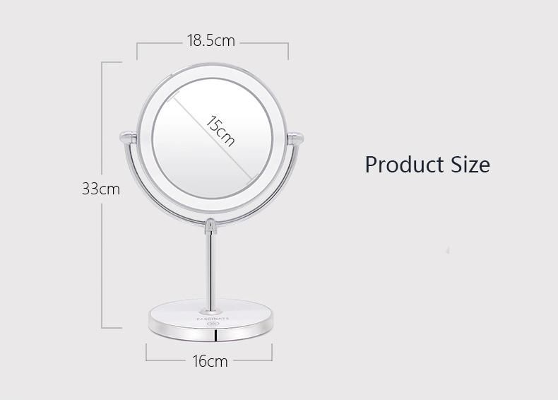 High-End Dimmable Brightness Makeup Mirror with Touch Sensor LED Products