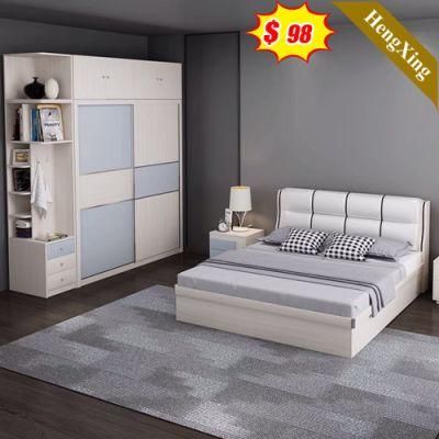 Wooden Hotel Murphy Capsule Double Single Bed Foam Mattress Clothes Wardrobe Bedroom Furniture Sets