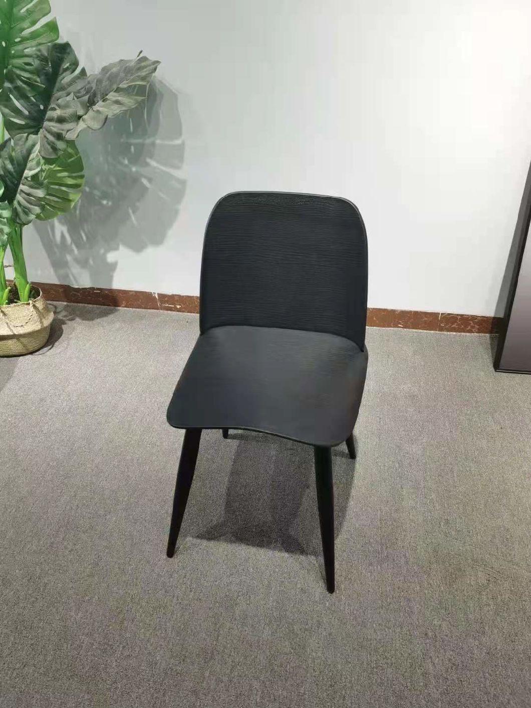 Stackable Plastic PP Hotel Restaurant Dining Chair with Steel Base