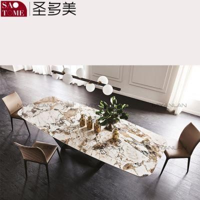 Modern Living Room Dining Room Furniture High-Grade Rock Plate Dining Table