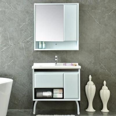 Modern Single Sink Bathroom Cabinet Home Furniture LED Mirror Bathroom Vanity