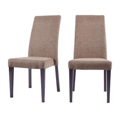 Banquet Restaurant Furniture Wholesale Modern Wooden Like Metal Velvet Fabric Upholstered Hotel Dining Chair