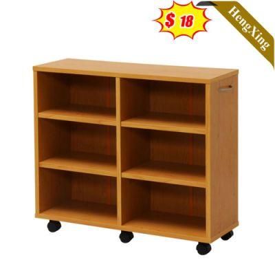 Make in China Office Wooden Furniture Storage Drawers File Cabinet with Pulley Wheel