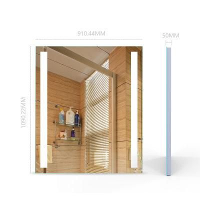 Home Bathroom Wall Mounted Vanity Mirror with Light for Bedroom Decoration
