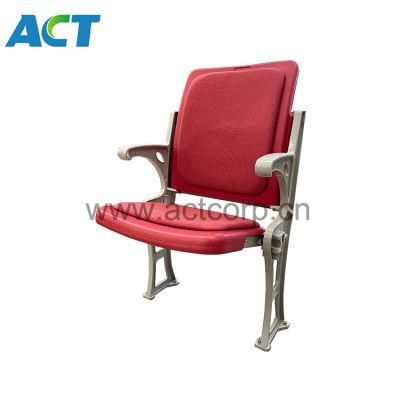 Fire Proof Upholstery Soft Folding Stadium Chair, Fix Stadium Seating Chair Sillas