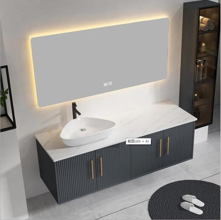 Italian Rock Board Bathroom Cabinet Modern Simplicity