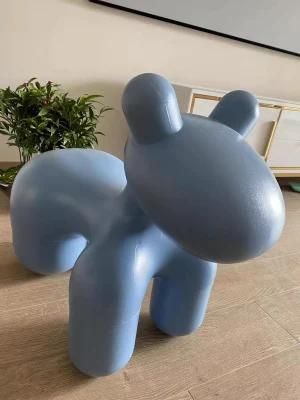 Food Grade Plastic Made Children&prime;s Chair Cartoon Animal Pony Seat Home Stool