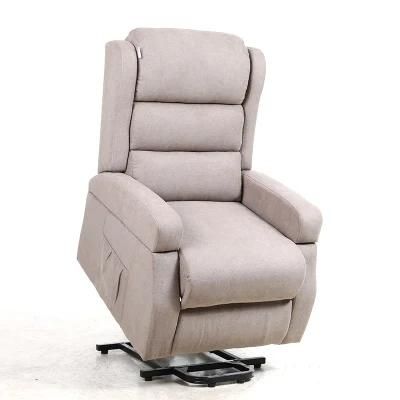 Modern Leisure Style Tech Fabric Living Room Home Furniture Electric Lift-up Recliner Sofa Chair with Removable Armrest