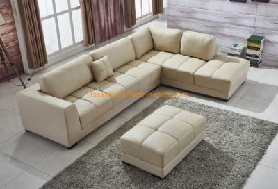 Italy Top Grain Leather Home Furniture 7 9 Seaters Modern Corner Sectional Living Room Sofa Set