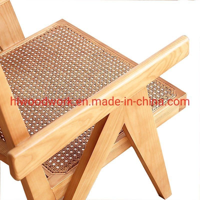 Little Rattan Sofa / Rattan Chair Rubber Wood Frame Rattan Seat Leisure Sofa Armchair Living Room Furniture