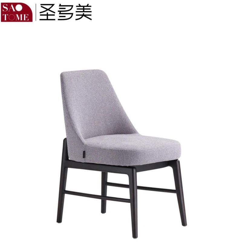 Modern Restaurant Furniture Black Leather Dining Chair