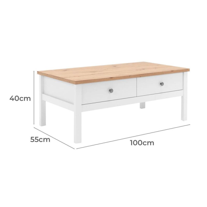 Nova Modern Living Room Furniture Coffee Table MDF Coffee Table with Drawers