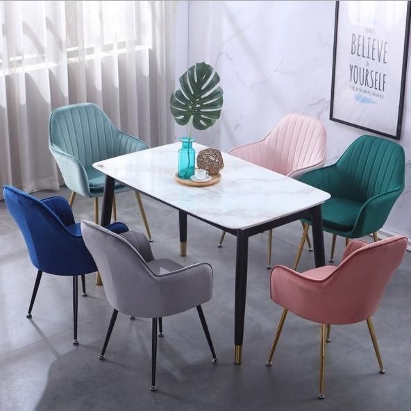 Nordic Style Leisure Coffee Shop Milk Tea Shop Home Living Room Bedroom Backrest Upholster Chair