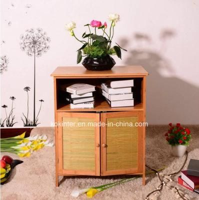 Hot Selling Bamboo Storage Cabinet with Two Doors