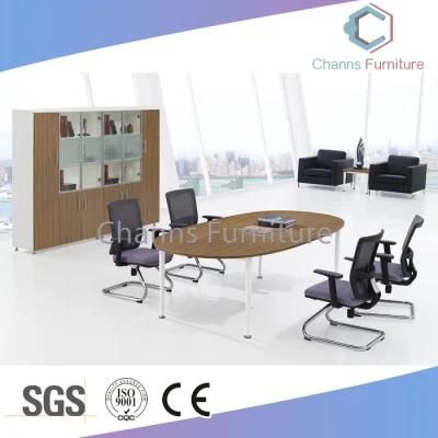 Modern Furniture Office Metal Frame Ellipse MFC Conference Table (CAS-MT31411)