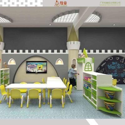 Kindergarten Furniture Plastic Stackable Children Bed Kids Bed