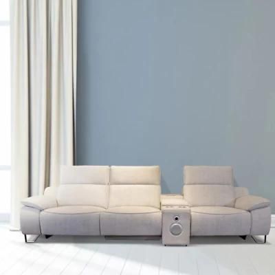 Fashion Luxury USB Charging Bed Furniture 3 Seater Modern European Fabric Living Room Sofa Set