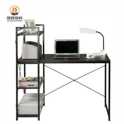 Industrial Home Office PC Laptop Study Writing Table Workstation Computer Desk with Storage Shelves