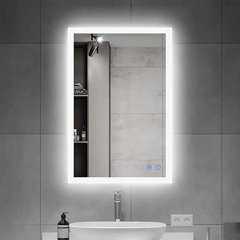 Wholesale Modern Design Bathroom Decor LED Vanity Makeup Illuminated Lighting Mirror